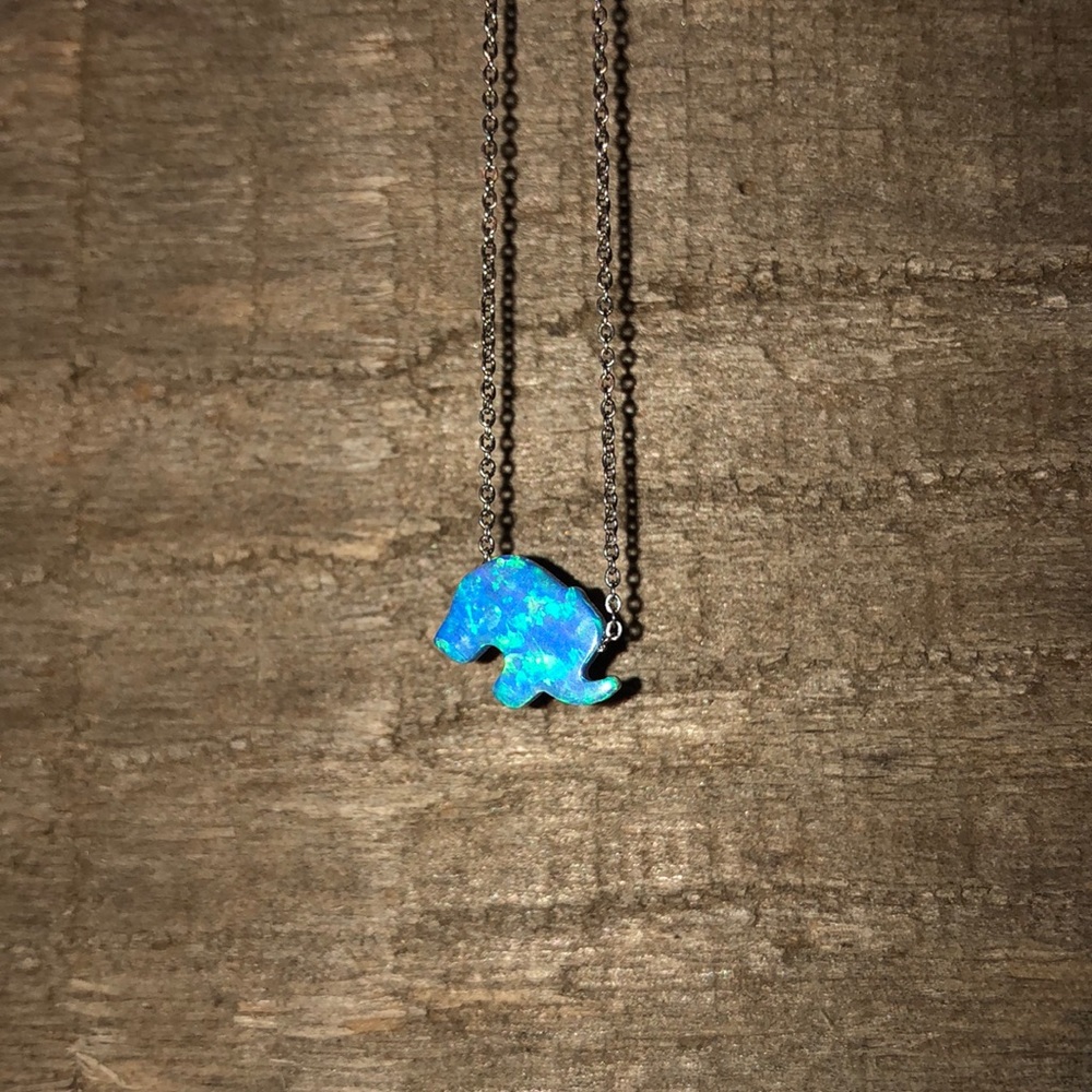 Elephant silver necklace